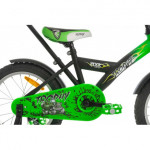 Detský bicykel 16" Rock Kids TROPHY čierno-zelený 
